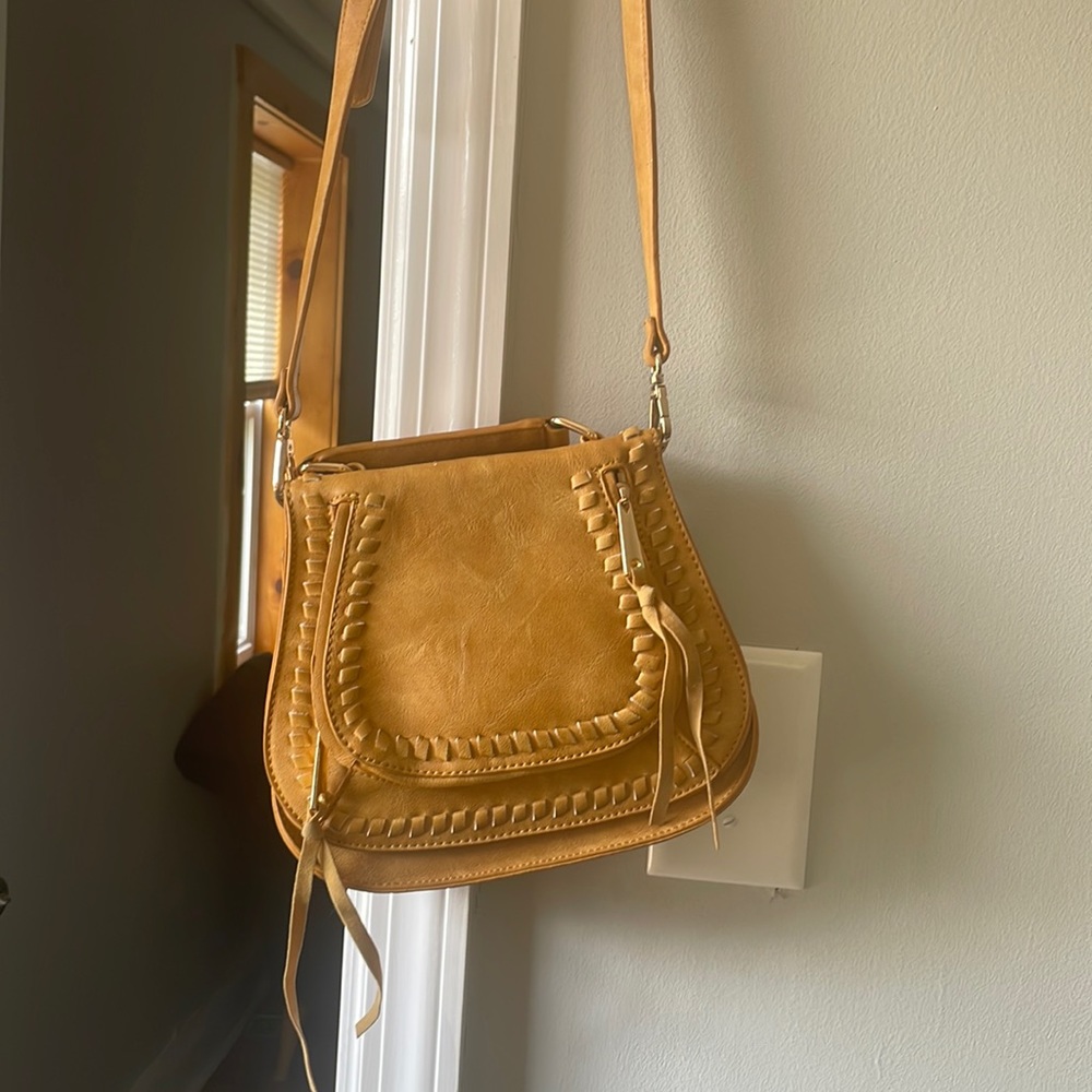 Yellow shoulder bag